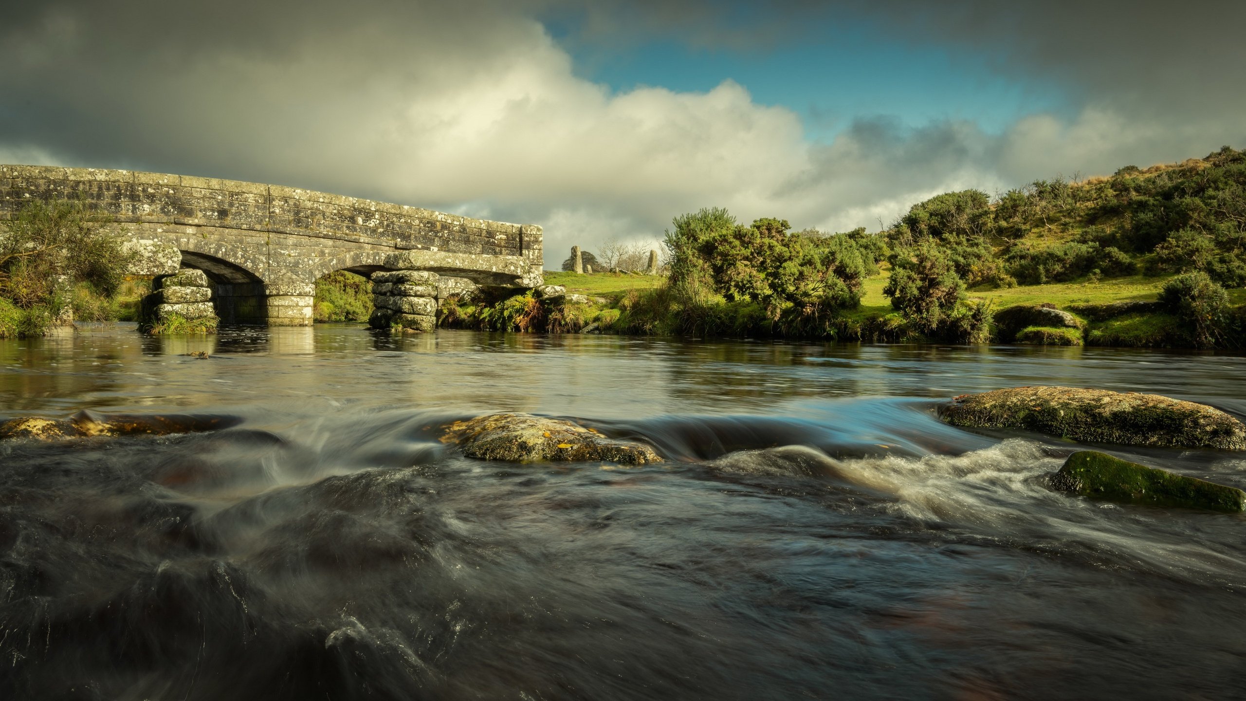 Обои река, природа, мост, river, nature, bridge разрешение 3840x2160 Загрузить