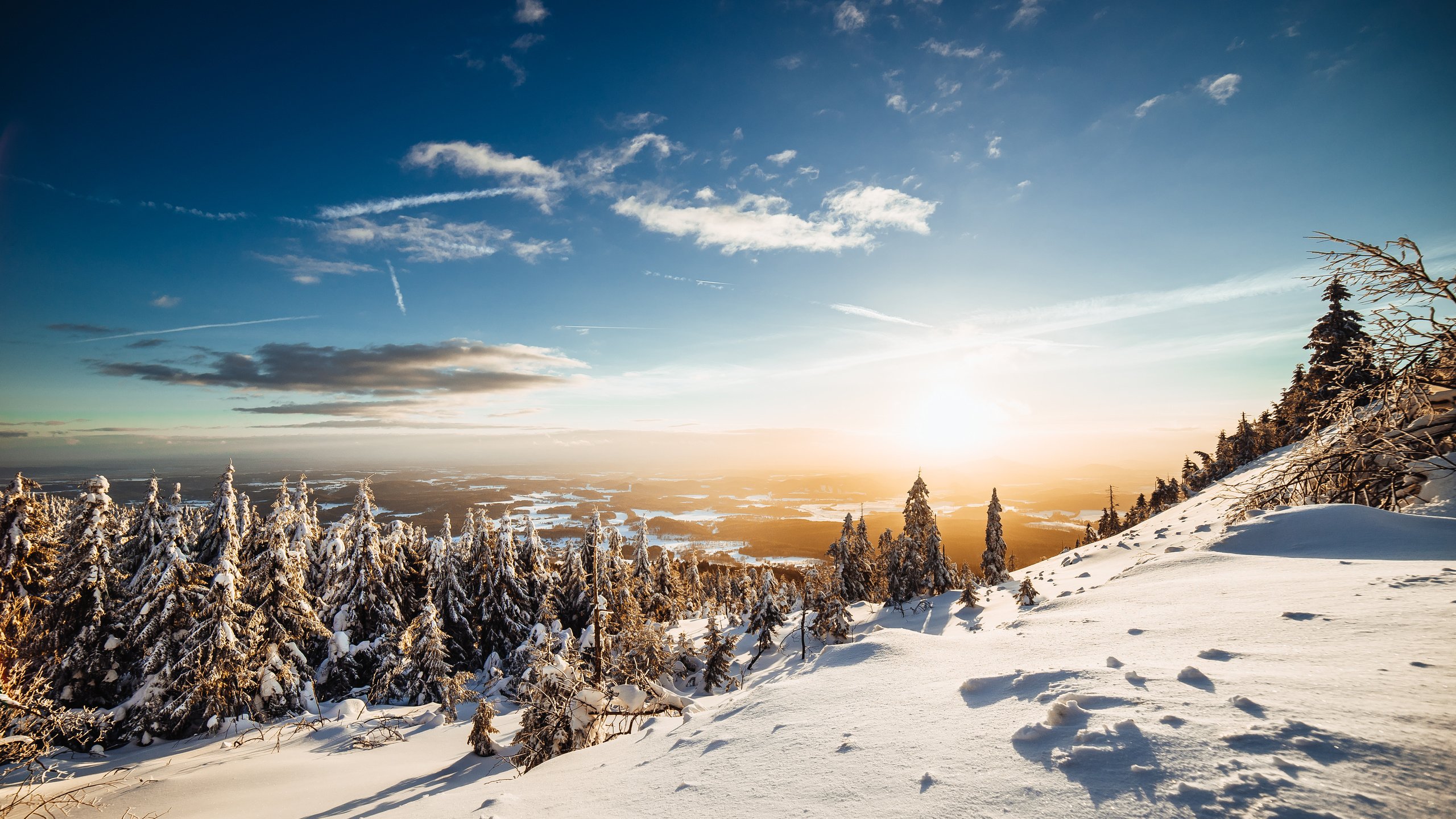 Обои снег, зима, горны, горные склоны, snow, winter разрешение 6000x4000 Загрузить