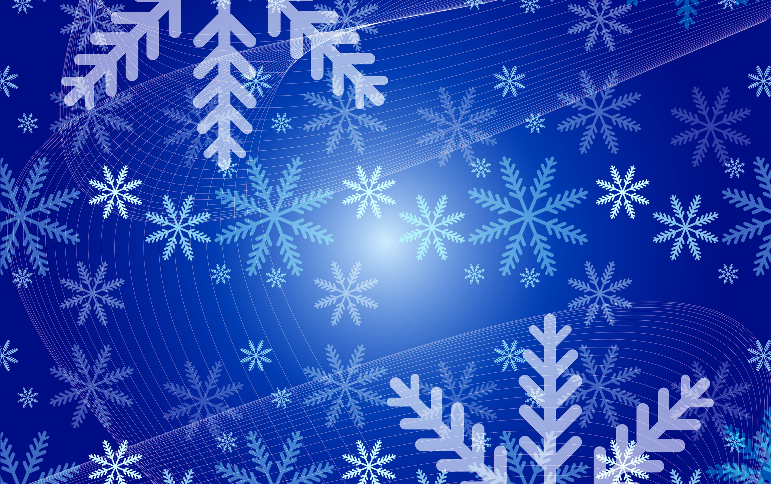 Обои абстракция, снежинки, фон, вектор, abstraction, snowflakes, background, vector разрешение 2880x2223 Загрузить