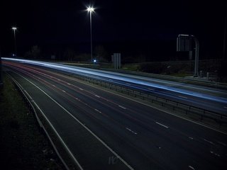 Обои дорога, ночь, огни, автобан, road, night, lights, autobahn разрешение 1920x1200 Загрузить