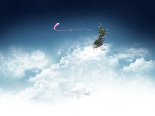 Обои небо, облака, острова, the sky, clouds, islands разрешение 2560x1600 Загрузить