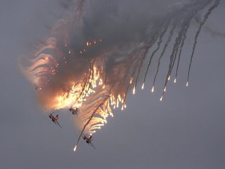 Обои самолет, полет, авиашоу, макс, русские витязи, the plane, flight, airshow, max, russian knights разрешение 2000x1485 Загрузить