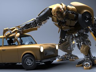 Обои робот, robot in disguise, трансформер, мшина, robot, transformer, mchina разрешение 3280x1700 Загрузить