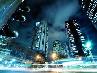 Обои ночь, япония, небоскребы, токио, night, japan, skyscrapers, tokyo разрешение 2047x1359 Загрузить