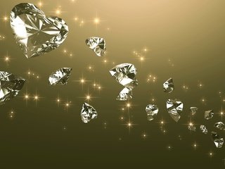 Обои бриллиантовые сердца, diamond heart разрешение 1920x1080 Загрузить