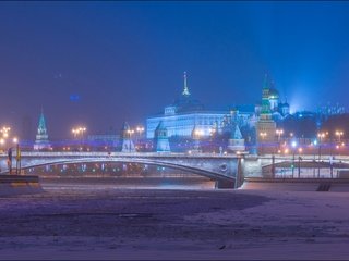 Обои москва, кремль, россия, юрий дегтярёв, большой москворецкий мост, moscow, the kremlin, russia, yuri degtyarev, bolshoy moskvoretsky bridge разрешение 2511x1080 Загрузить