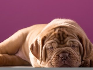 Обои мордочка, собака, щенок, лапки, милый, бордоский дог, muzzle, dog, puppy, legs, cute, dogue de bordeaux разрешение 3000x1825 Загрузить