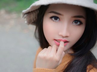 Обои глаза, портрет, лицо, шляпа, азиатка, eyes, portrait, face, hat, asian разрешение 2048x1277 Загрузить