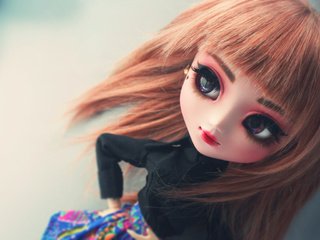 Обои кукла, лицо, челка, большие глаза, doll, face, bangs, big eyes разрешение 3456x2304 Загрузить