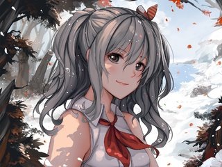 Обои арт, девушка, улыбка, аниме, лицо, kantai collection, sekigan, kashima, art, girl, smile, anime, face разрешение 1920x1536 Загрузить