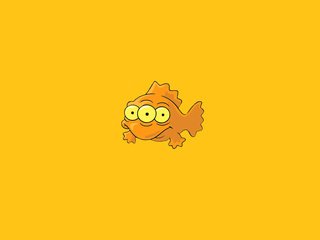 Обои минимализм, рыба, симпсоны, три глаза, minimalism, fish, the simpsons, three eyes разрешение 1920x1200 Загрузить