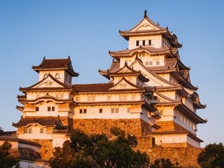 Обои замок, япония, химэдзи, castle, japan, himeji разрешение 2048x1338 Загрузить