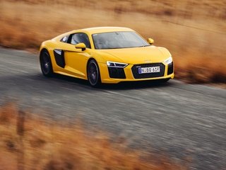 Обои скорость, авто, жёлтая, ауди, v10, скорости, speed, auto, yellow, audi разрешение 2880x1800 Загрузить