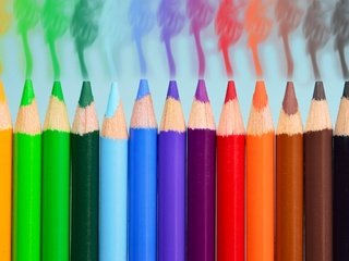 Обои разноцветные, дым, карандаши, спектр, цветные карандаши, colorful, smoke, pencils, range, colored pencils разрешение 6016x3128 Загрузить