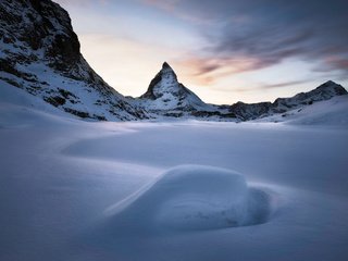 Обои горы, снег, природа, зима, mountains, snow, nature, winter разрешение 2560x1600 Загрузить