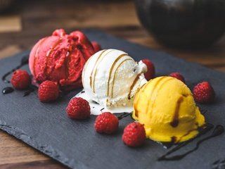 Обои малина, мороженое, ягоды, шоколад, сладкое, десерт, raspberry, ice cream, berries, chocolate, sweet, dessert разрешение 2000x1325 Загрузить