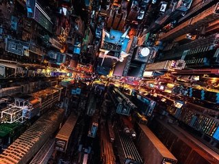 Обои свет, огни, вид сверху, город, сша, здания, нью - йорк, light, lights, the view from the top, the city, usa, building, new york разрешение 1920x1080 Загрузить