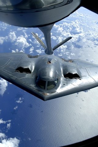 Обои самолет, b-2, дух, the plane, spirit разрешение 2000x1328 Загрузить