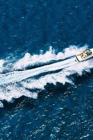 Обои волны, море, катер, wave, sea, boat разрешение 1920x1200 Загрузить