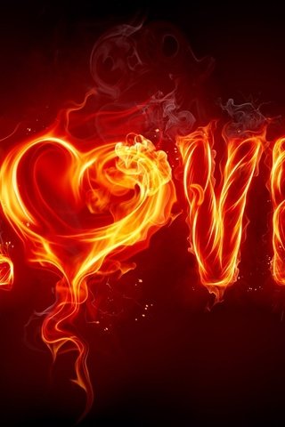 Обои огонь, сердце, любовь, fire, heart, love разрешение 2560x1440 Загрузить