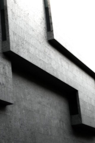Обои серый, здание, кубы, углы, grey, the building, cuba, corners разрешение 1920x1200 Загрузить