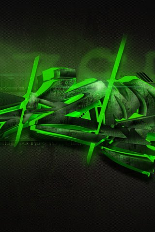 Обои razer, графитти, грин, graffiti, green разрешение 1920x1080 Загрузить