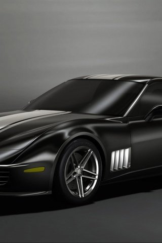 Обои черный, концепт, corvette 3r, шевроле, black, the concept, chevrolet разрешение 1920x1200 Загрузить