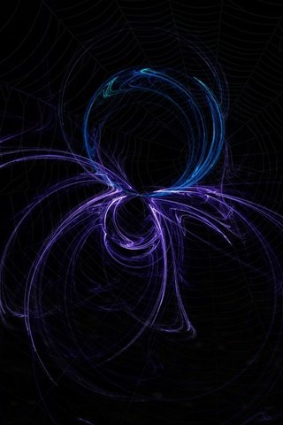 Обои абстракция, линии, паук, темные обои, abstraction, line, spider, dark wallpapers разрешение 2650x1560 Загрузить