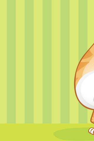 Обои рисунок, кот, полосатый, толстый, figure, cat, striped разрешение 1920x1440 Загрузить