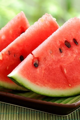 Обои лето, арбуз, ломтики, тарелка, summer, watermelon, slices, plate разрешение 2560x1713 Загрузить