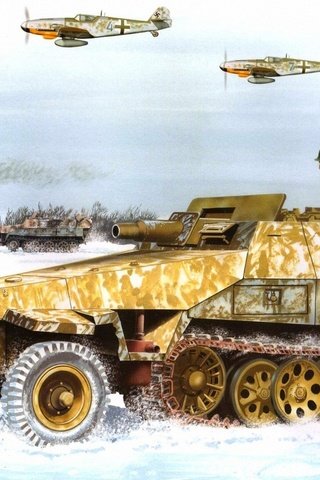 Обои samolety, sneg, bronetransportyor, verma, бак, рисоунок, tank, risunok разрешение 1920x1138 Загрузить