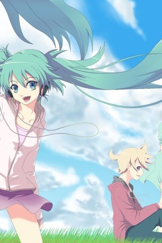 Обои девушка, аниме, мику, miku xacune, girl, anime, miku разрешение 2000x1412 Загрузить