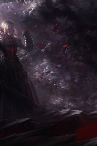 Обои аниме, multik, fate, stay night, сабля, anime, saber разрешение 1920x1080 Загрузить