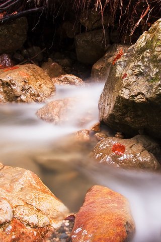 Обои природа, камни, ручей, речка, течение, nature, stones, stream, river, for разрешение 3531x2292 Загрузить