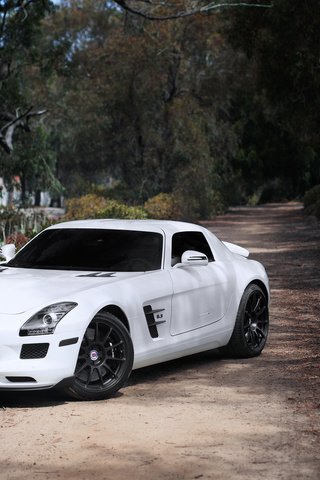 Обои белый, белая, мерседес бенц, слс амг, white, mercedes benz, sls amg разрешение 1920x1080 Загрузить