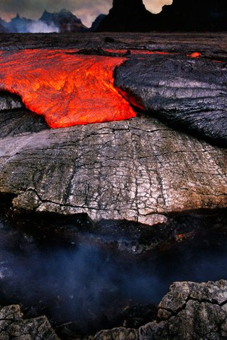 Обои природа, лава, гавайи, nature, lava, hawaii разрешение 1920x1080 Загрузить