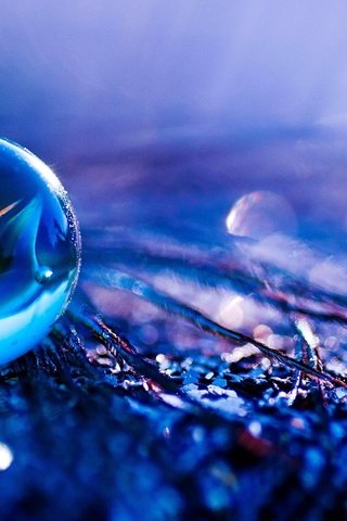 Обои макро, фото, краски, шарик, яркие, стеклянный, macro, photo, paint, ball, bright, glass разрешение 2560x1600 Загрузить