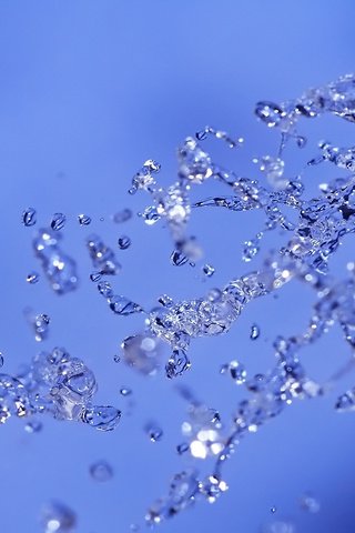 Обои капли, капли воды, брызги воды, drops, water drops, water splashes разрешение 2560x1440 Загрузить