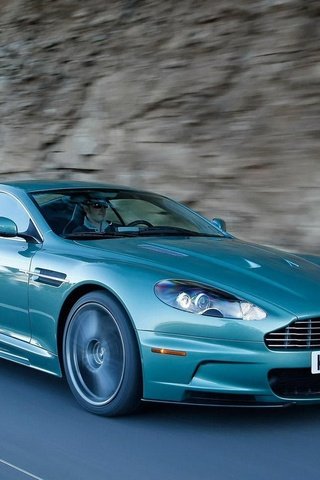 Обои дорога, голубой, астон мартин, road, blue, aston martin разрешение 1920x1200 Загрузить