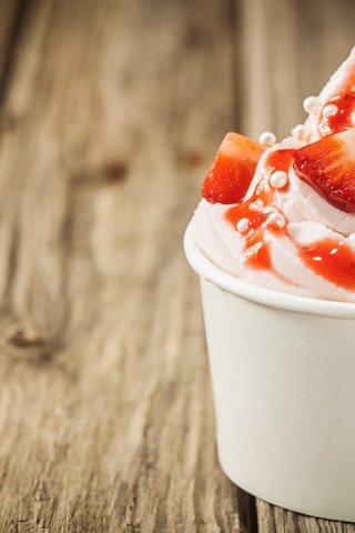 Обои клубника, земляника, сливки, десерт, крем, strawberry, strawberries, cream, dessert разрешение 3840x2160 Загрузить