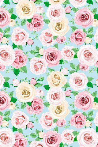 Обои цветы, узор, розы, flowers, pattern, roses разрешение 1920x1280 Загрузить