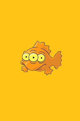 Обои минимализм, апельсин, рыба, симпсоны, simpsons, три глаза, minimalism, orange, fish, the simpsons, three eyes разрешение 1920x1200 Загрузить