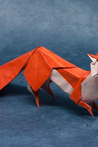 Обои бумага, лиса, хищник, оригами, лисица, paper, fox, predator, origami разрешение 3072x2048 Загрузить