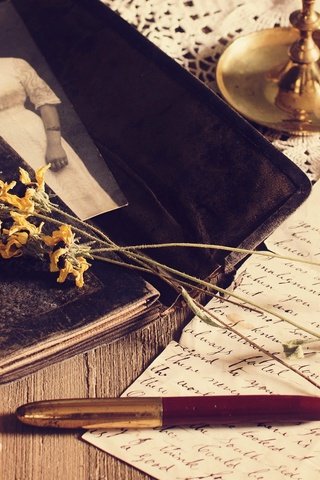 Обои цветы, ручка, фото, винтаж, ретро, часы, письмо, салфетка, flowers, handle, photo, vintage, retro, watch, letter, napkin разрешение 2048x1365 Загрузить