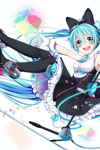 Обои вокалоид, ленточка, в платье, мику хацунэ, wizard, big smile, vocaloid, ribbon, dress, hatsune miku разрешение 3333x2178 Загрузить