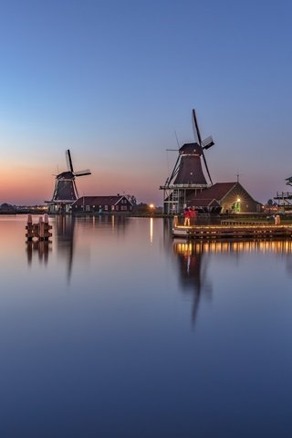 Обои фото, нидерланды, голландия, заансе-сханс, заандам, photo, netherlands, holland, zaanse schans, zaandam разрешение 2048x1366 Загрузить