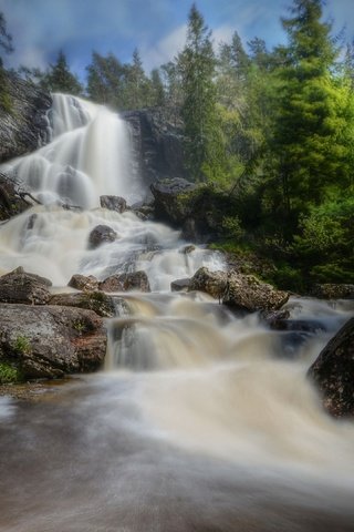 Обои река, природа, водопад, river, nature, waterfall разрешение 3840x2160 Загрузить