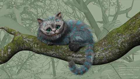 Обои чеширский кот, алиса, в стране чудес, cheshire cat, alice, in wonderland разрешение 1920x1080 Загрузить