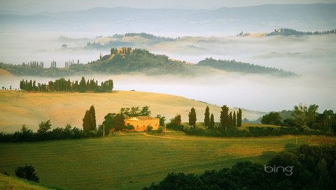 Обои поля, туман, италия, field, fog, italy разрешение 1920x1200 Загрузить