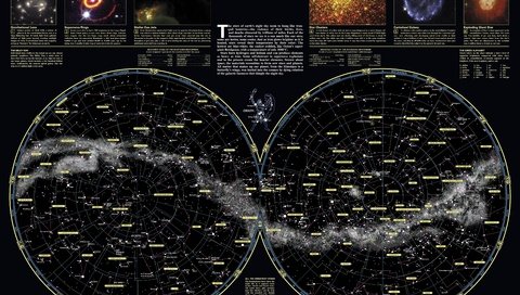 Обои карта, наука, созвездий, небосвода, map, science, constellations, sky разрешение 6000x4476 Загрузить